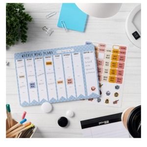 GWP$35 1 year 52 weeks weekly meal plan planner shopping list